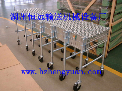 伸縮式輸送機，福來輪伸縮式輸送機，無動力福來輪伸縮機