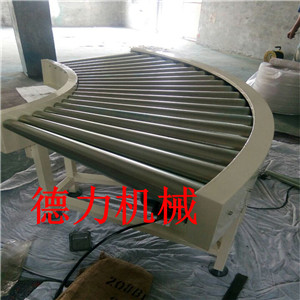 90度轉(zhuǎn)彎機(jī)180度滾筒轉(zhuǎn)彎輸送機(jī)工作臺流水線