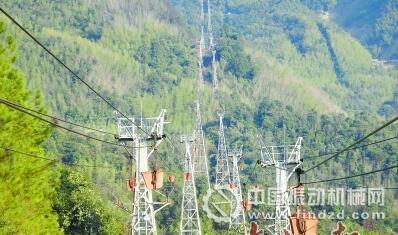 崇山峻嶺間,大寶山人不畏艱險,架起了兩條架空運礦索道