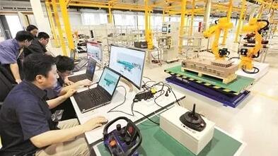 中信重工“特種機(jī)器人制造智能化工廠”項(xiàng)目現(xiàn)場(chǎng)