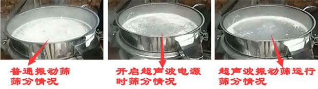 超聲波振動(dòng)篩篩分情況對(duì)比 超聲波振動(dòng)篩篩分情況對(duì)比